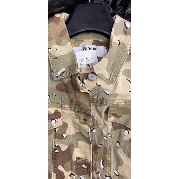 NXP Nana And Pasadena Denim Crop Camouflage Jacket Small - Picture 4 of 4